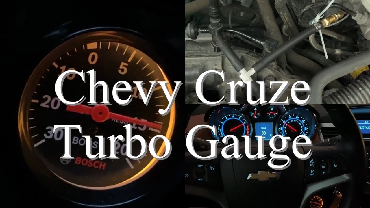 Chevy Cruze Boost Gauge - YouTube