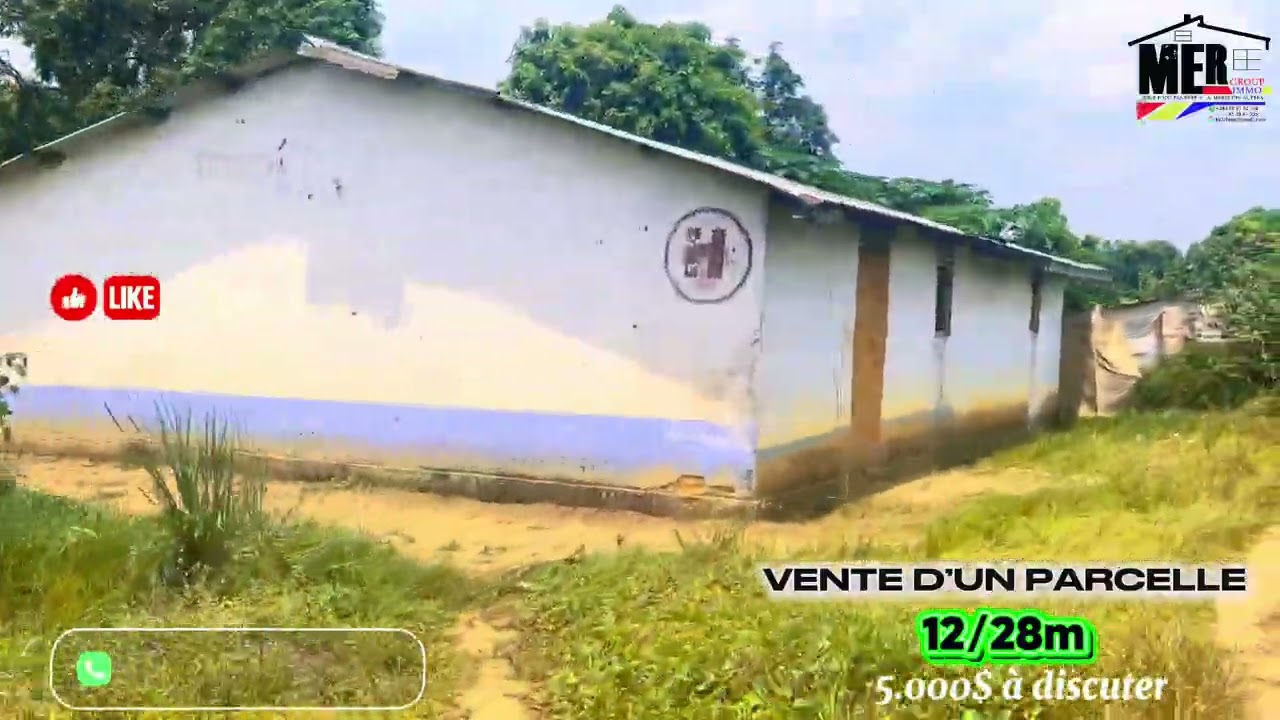 MENKAO CENTRE VENTE D’UN PARCELLE DE 12/28m KOMA KOLO LOPANGO 