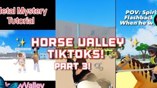 🐴HORSE VALLEY TIKTOKS || 🌸Part 3 || NOT MINE || #roblox #horsevalley #tiktok ||🌿