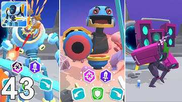 Mechangelion Robot Fighting Gameplay Walkthrough Part 43: Cyclops, Grunt, Speakerman