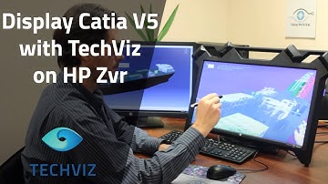 Catia V5 instantly displayed with TechViz on HP Zvr