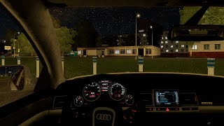City Car Driving 1.5.9.2 - Audi S8 | Night Cruise POV screenshot 5