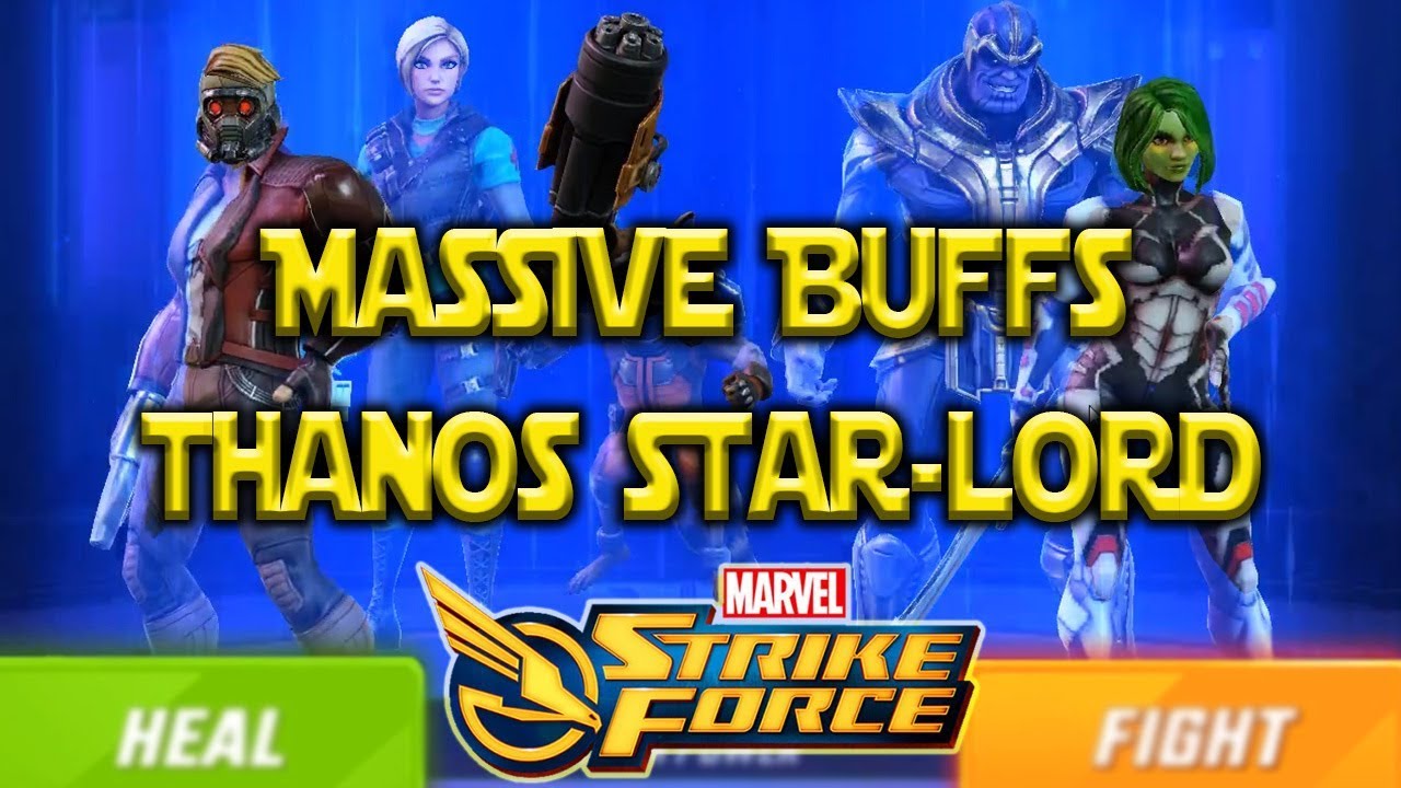 Thanos & StarLord Massive Buff Raid Gods? Marvel Strike Force MSF YouTube