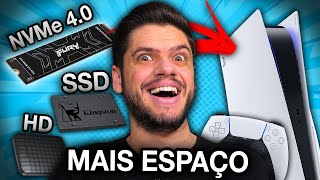 TUTORIAL de INSTALAÇÃO de SSD NVMe 4.0 PS5, qual a melhor opção, NVME, SSD ou HD externo?