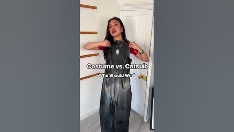 Costume vs. Catsuit, Who Should Win? 👩🏻‍⚕️🐈 #battle #of #latex