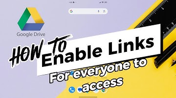 How to Enable Google Drive links For Everyone To Access | How to Give Access to Google Drive Link