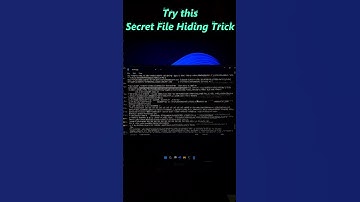 CMD Trick: Hide files using Command Prompt 💻 #youtubeshorts #shorts