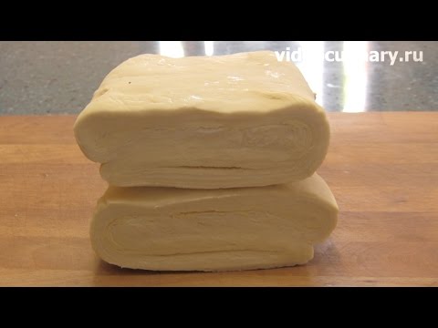Видео рецепт Пресное слоеное тесто