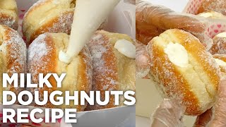 HOW TO MAKE MILKY DOUGHNUTS | MILKY DOUGHNUT FILLING RECIPE screenshot 5