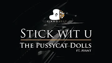 The Pussycat Dolls - Stick Wit You - Piano Karaoke Instrumental Cover with Lyrics Stickwitu