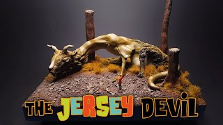 I'm sculpting the WORLDS CREEPIEST CRYPTIDS  The JERSEY DEVIL polymer clay diorama