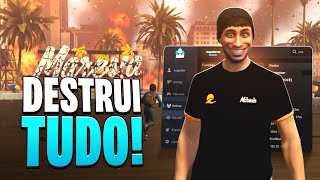 USEI O SHARK MENU E TRANSFORMEI A CIDADE INTEIRA EM CAOS NO GTA RP!