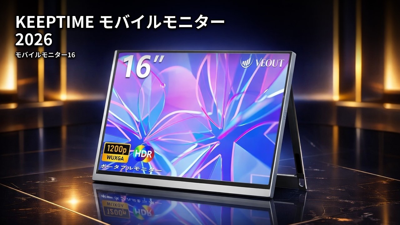 2026】モバイルモニター16 インチ 1920*1200P IPS ポータブルモニ