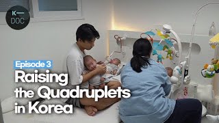 [Episode 3] A Korean couple raising quadruplets | couple vlog