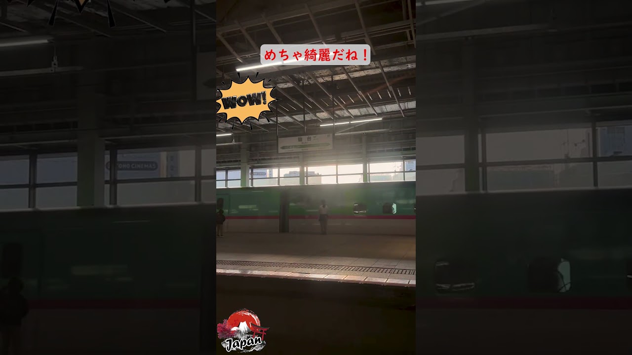 「めちゃ綺麗…」誰もが目を奪われる、新幹線が駅に到着する最高の一瞬。