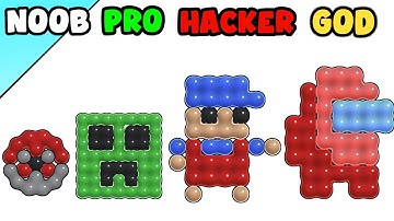 NOOB vs PRO vs HACKER vs GOD | In Blob Sort 3D | B8 Gamer