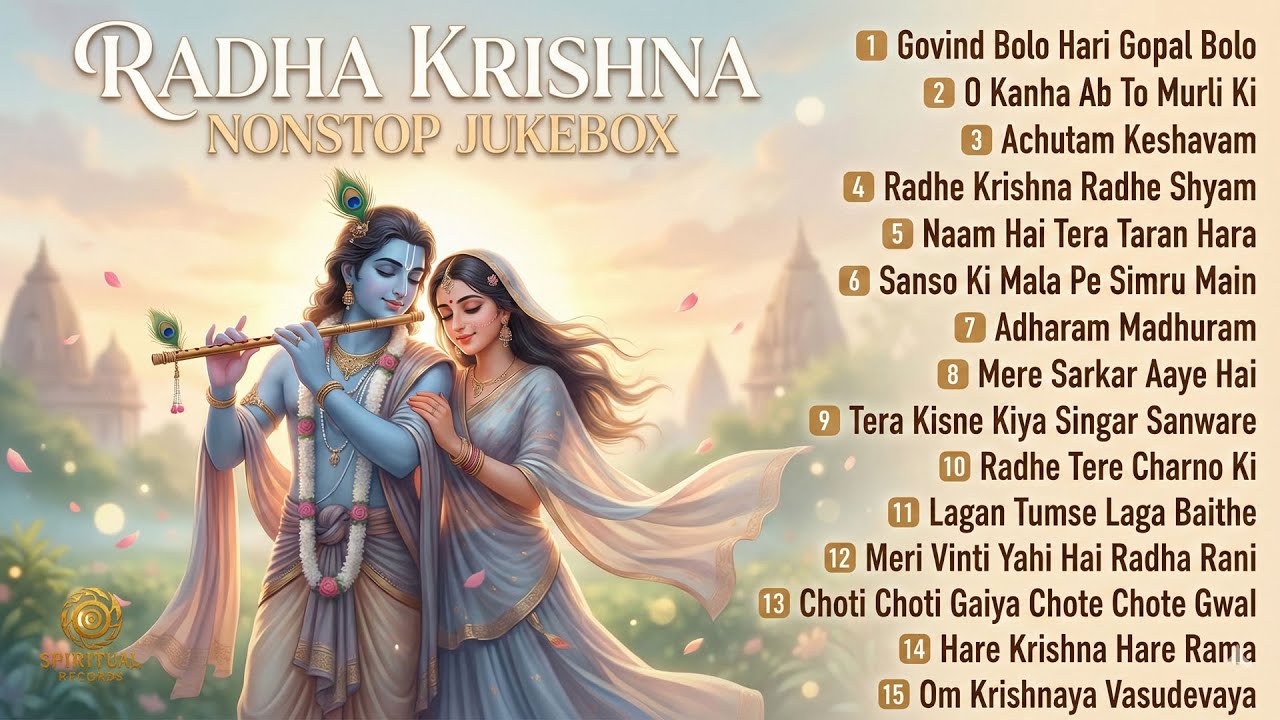 Radha Krishna Bhakti Songs | 15 Nonstop Bhajans | मन को शांति देने वाला ज्यूकबॉक्स