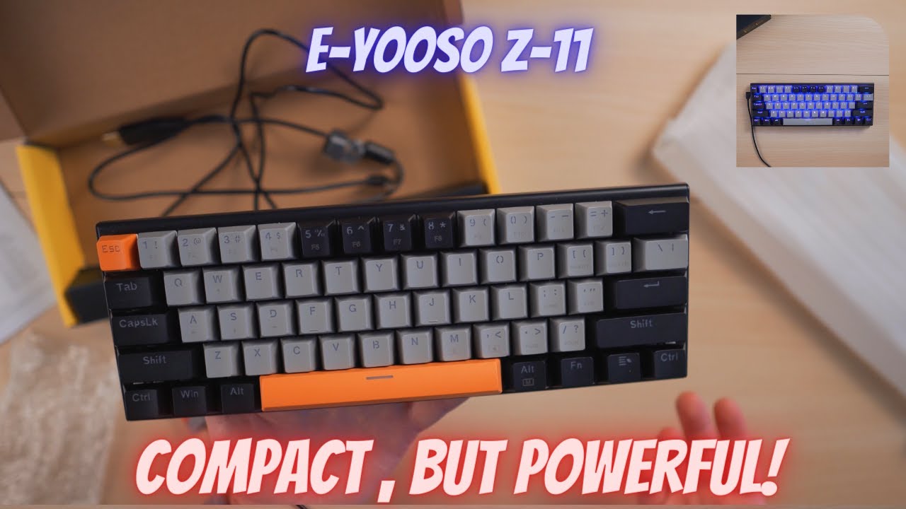 E-Yooso Z11 - One Of The Best 61Key Gaming Keyboards! - YouTube