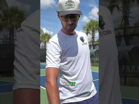 Stop swinging wildly! #pickleball #pickleballtips