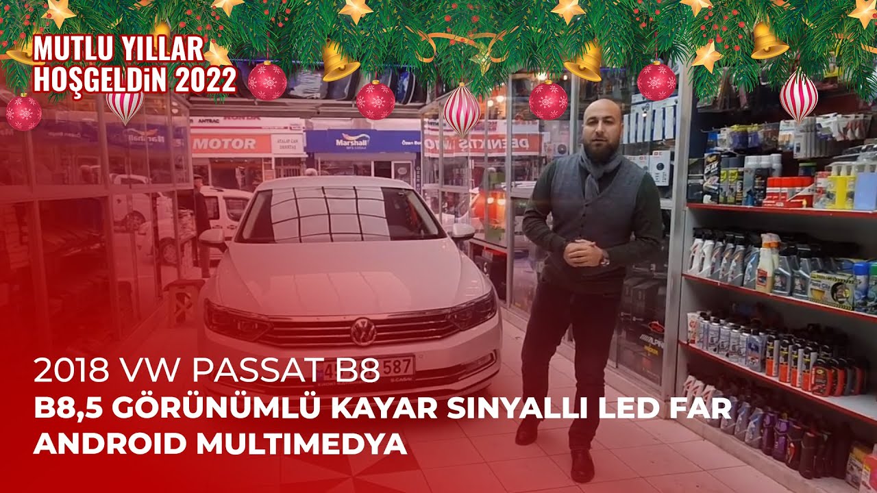 2018 VW Passat B8 // B8,5 Görünümlü Kayar Sinyalli Led Far, Android Multimedya