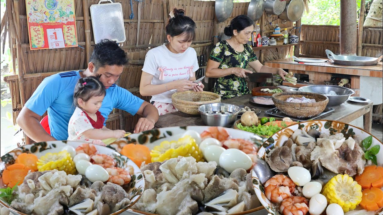 Bánh Lọt Giò Heo Tôm Thịt Bữa Ăn Ngon Cho Những Ngày Làm Đồng Mệt Mỏi | KBMQ