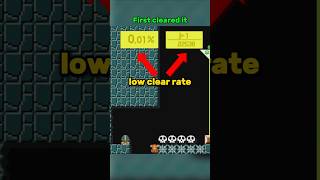 One Jump, 0.01% Clear Rate #mario #mariomaker #nintendo