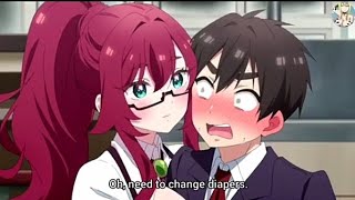 Giantess Growth 巨大娘 女巨人 Giantess Kuzuri Senpai 巨人成長アニメガールフレンドクリップ