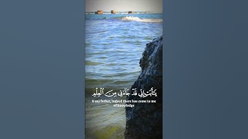 سوره مريم واذكر في الكتاب ابراهيم انه كان صديقا نبيا #الشيخ_ياسر_الدوسري #قران_كريم #راحة_نفسية