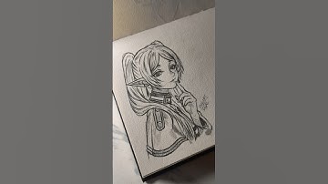 How to draw Frieren  #sketch #art #frieren #drawingtutorial #howtodraw #anime #drawing #fyp