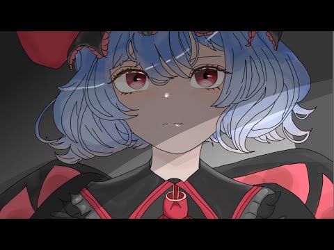 小6がレミリアスカーレット描いてみた。#東方#イラストメイキング#レミリアスカーレット
