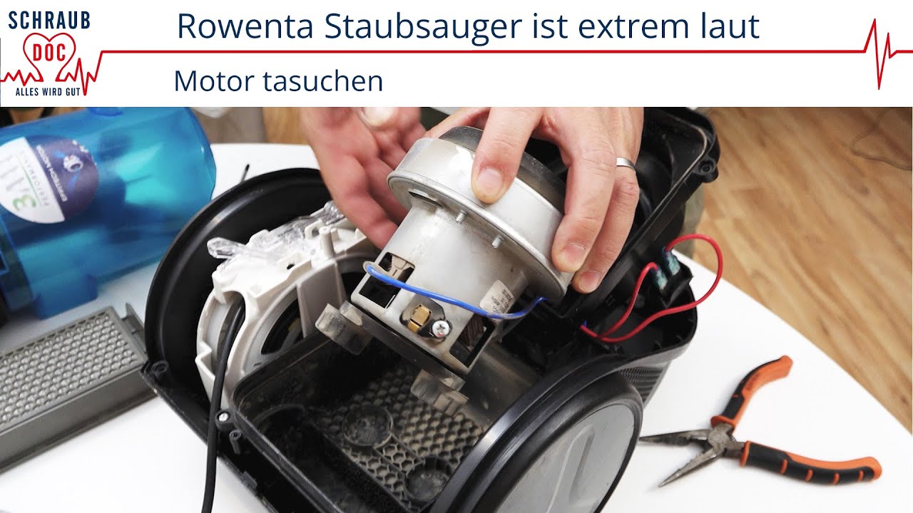Impulse 2.0 Motor Gegen Bosch Tauschen Rowenta Staubsauger ist extrem laut - Motor tauschen leicht gemacht