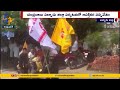 Watch: A man creates intriguing scene visiting a village with bike bearing TDP-Jana Sena flags 