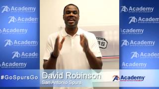 David Robinson's advice to the Spurs during a time out!