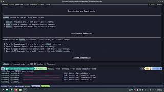 MDtool Demo: A CLI tool to generate Markdown document for a github repo