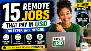 15 Remote Jobs That Pay in USD (No Experience Needed) | Beginner's Guide 2026