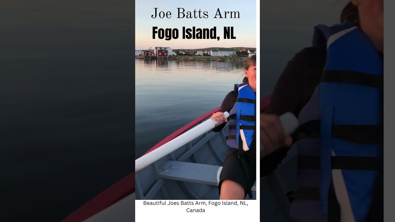 Punt paddle in Joe Batts Arm, Fogo Island, NL