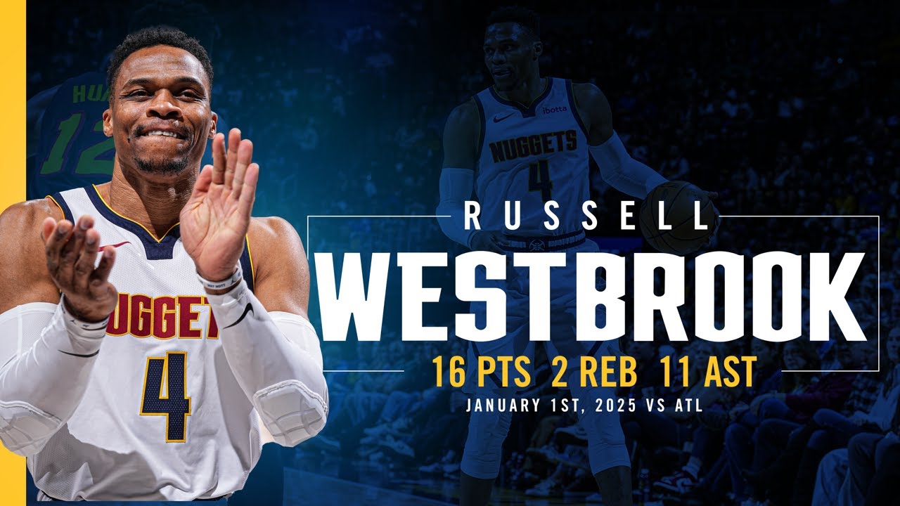 Russell Westbrook Secures Double-Double vs. Hawks 📺 | 1/1