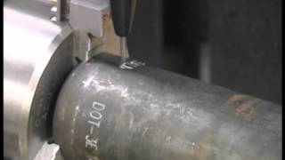 Dot Peen Pin Marking a Round Cylindrical Part - SCHMIDT