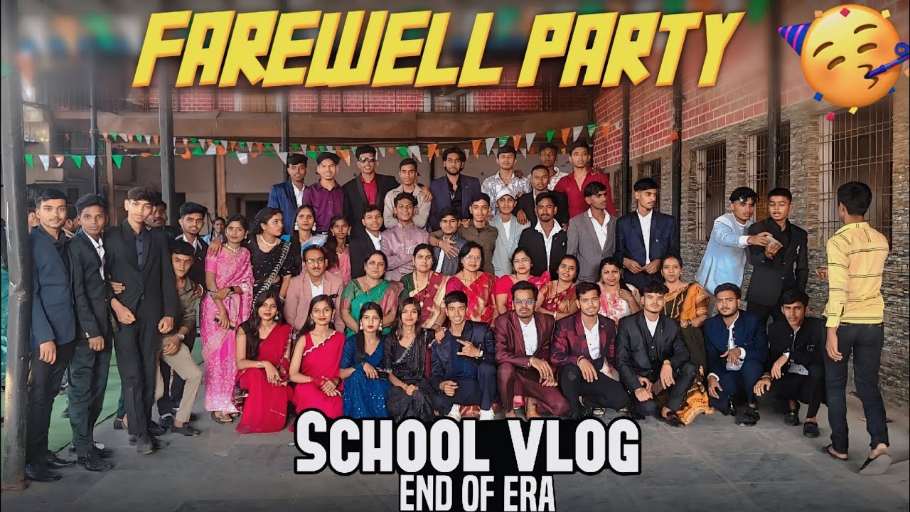 12th Farewell 2k26 🎉💝 End of an Era | grovrment school Vlog 🤗 #farewell ...