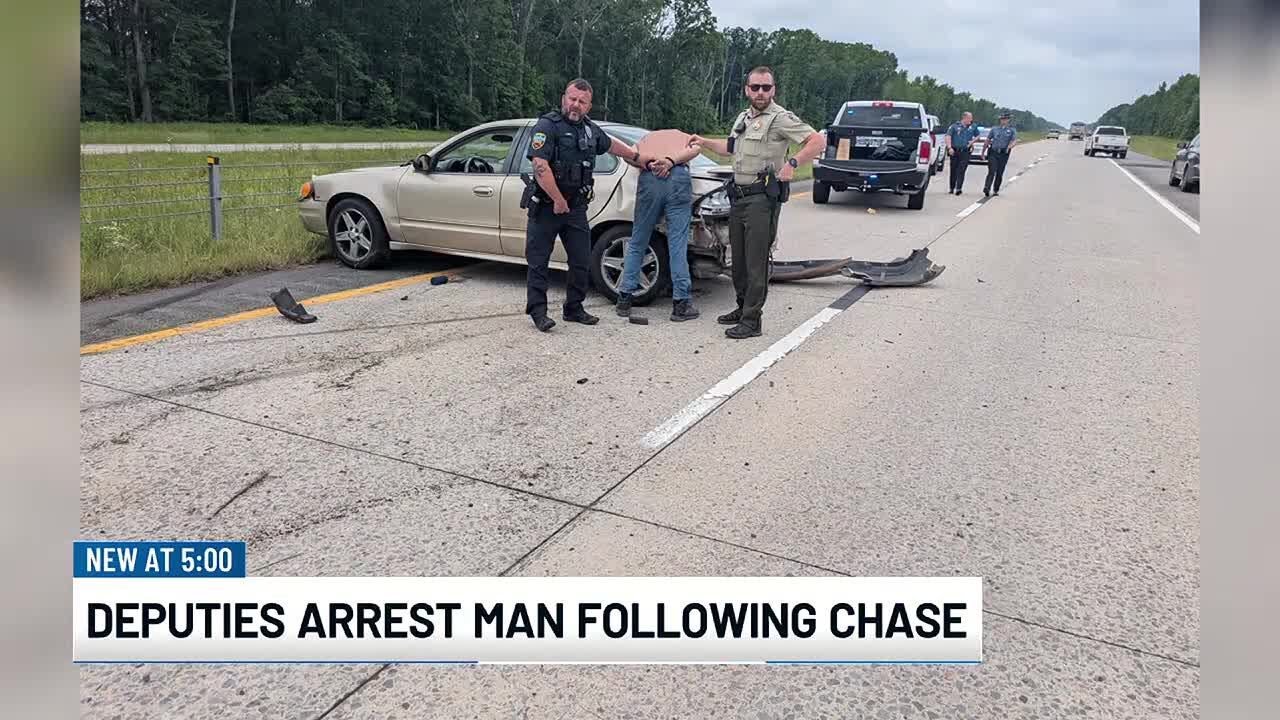Man arrested after leading deputies on chase - YouTube