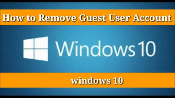 How to remove guest user account in windows 10 || Guest user account setting