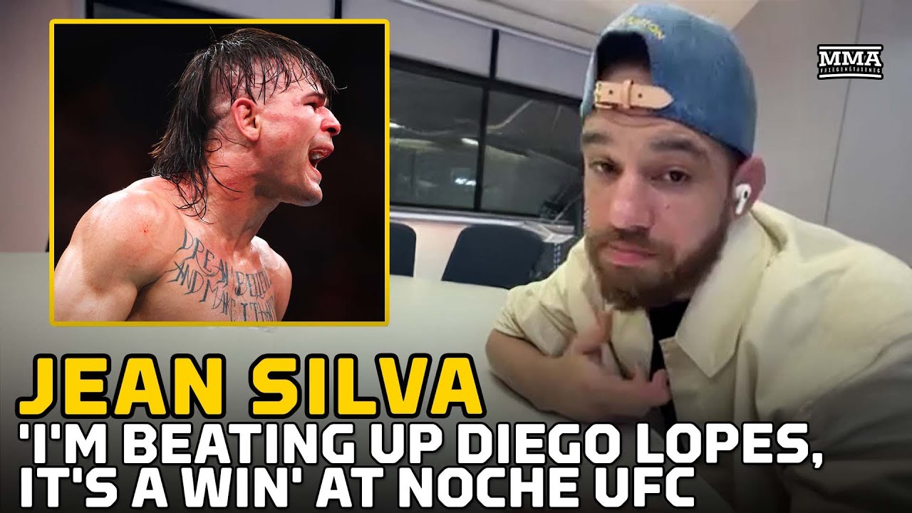 Jean Silva 'Beating Up Diego Lopes' At Noche UFC, Hopes Volkanovski Will Be There Watching