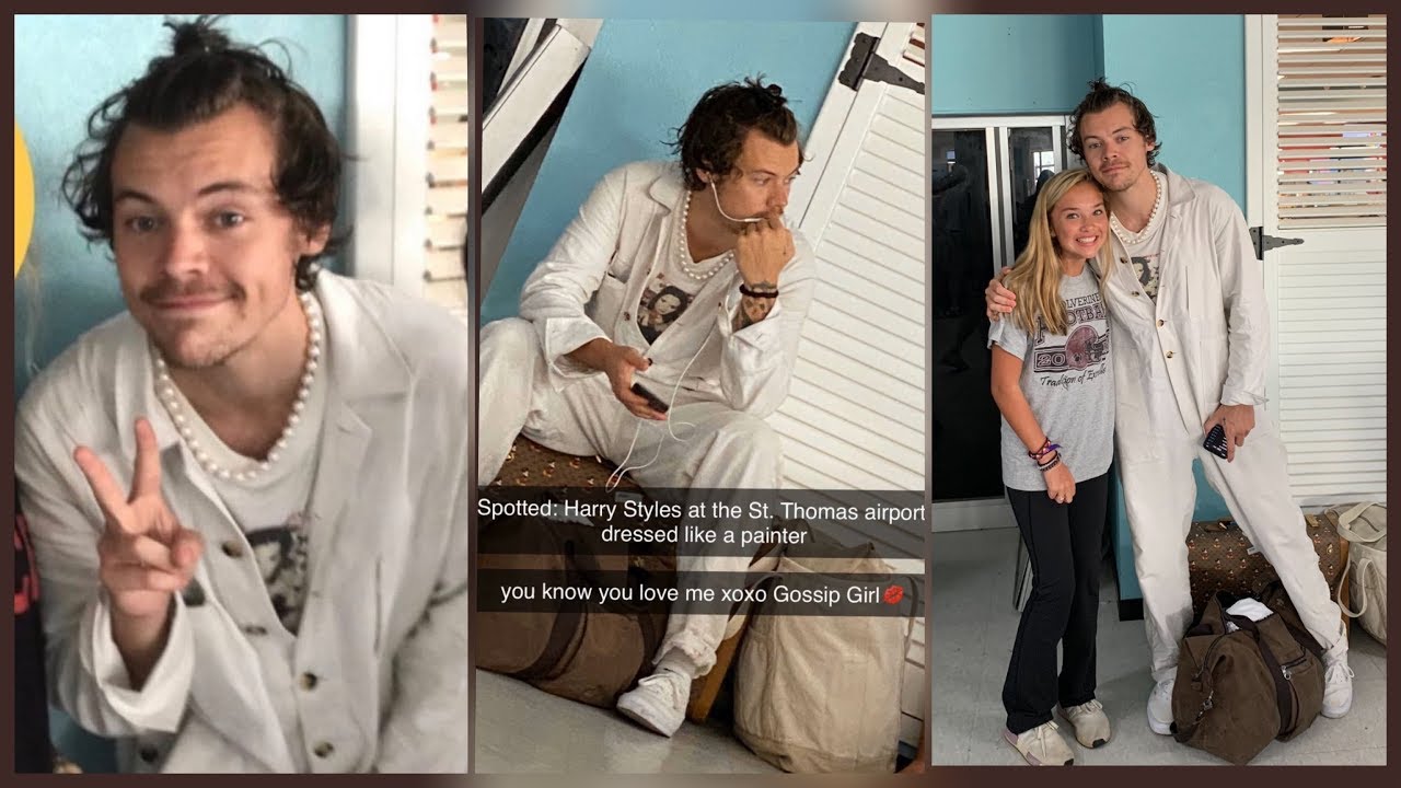 HARRY STYLES AT THE ST. THOMAS AIRPORT ON THE CARIBBEAN (January 5)