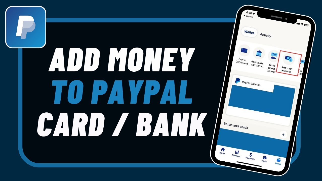 How To Add Money To Paypal - From Bank, Debit Card, Credit Card ! - YouTube