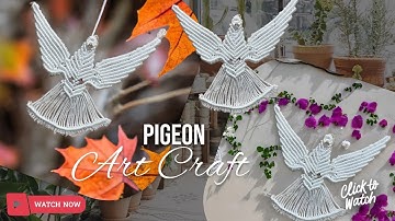 Pigeon Macrame Delight | Unique DIY Tutorial