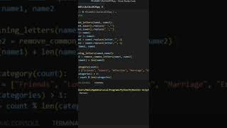FLAMES Game in Python(Relationship Finder🥰)#coding