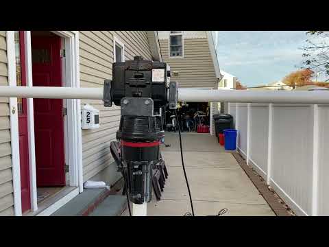 Installing the Yaesu G5500 azimuth/elevation rotator pointing at true north.