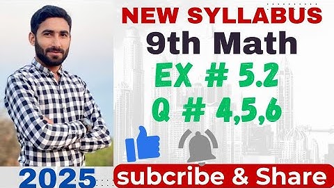 9Th Class Math New Book 2025 Exercise 5.2 || PCTB || Linear Equations And Inequalities