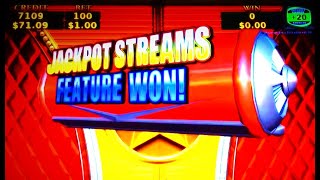 KONAMI JACKPOT STREAMS GYPSY FIRE & DRAGON'S VOYAGE 1c SLOTS * BONUS, FEATURE & PROGRESSIVE WINS!