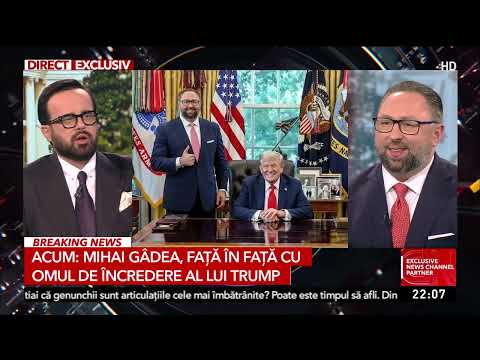 Mihai Gândea, față în față cu omul de încredere al lui Trump